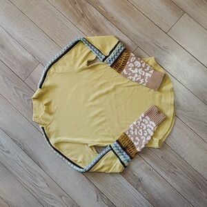 Free People Crochet Sleeve Top